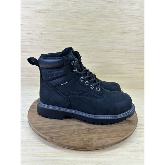 NEW Wolverine Floorhand Black Leather Steel Toe Boots Womens Size 9 - Picture 3 of 8